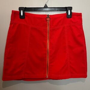 Bright Red Forever 21 Skirt